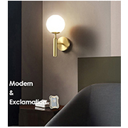 Đèn Tường cầu thuỷ tinh đục đường kính 20cm V-1743/200 ØL200xH320