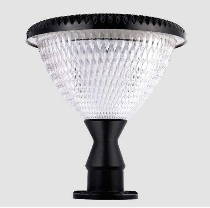 Đèn gắn trụ cổng năng lượng mặt trời cao 33cm TNL-407 Ø310xC330