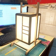 Đèn để bàn gỗ cao 45cm HH DBG-1504