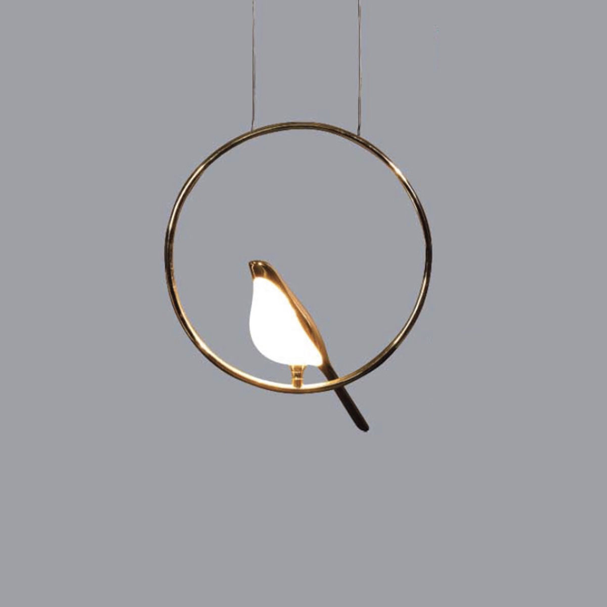 Đèn Thả led chim trong vòng tròn TL-8235/1 Ø300xH1300