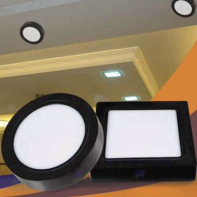 Đèn LED gắn nổi vuông; tròn led 24w, ánh sáng 3 chế độ màu ON110