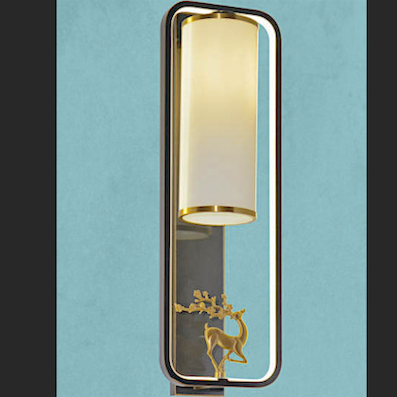 Đèn gắn tường bằng đồng đen phong cách indochine VĐ-6308 L180xH570