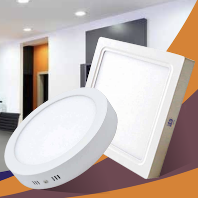 Đèn LED gắn nổi vuông vỏ trắng led 24w cạnh 28,5cm, MD 002