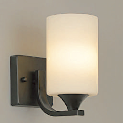 Đèn gắn tường hiện đại chao thuỷ tinh 6001/1BK Ø100x160