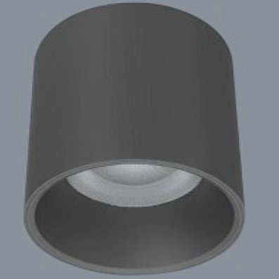 Đèn LED lon gắn nổi tròn đen chống ẩm IP65 cho ban công (balcony) 10W Anfaco AFC 631 D