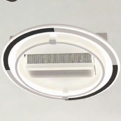 Đèn led tròn 3 chế độ màu đường kính 50cm có quạt đảo OTA41T