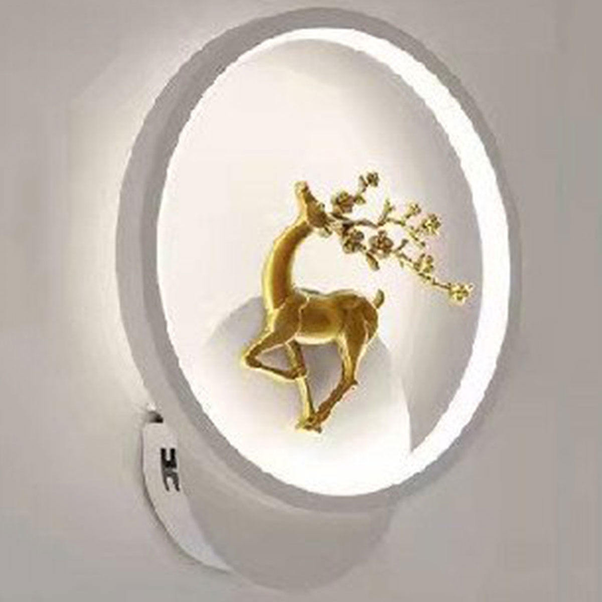 Đèn gắn tường led con hươu trong vòng tròn V 5754 Ø240