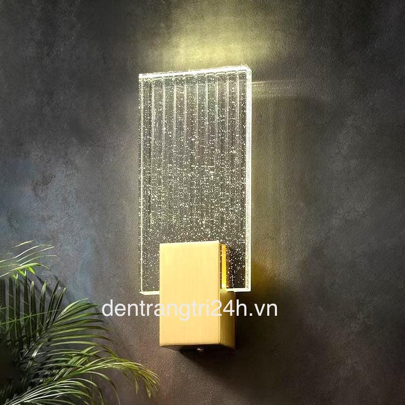 Đèn Tường tấm pha lê hình chữ nhật 3 chế độ sáng VPL-2588 L90xH170
