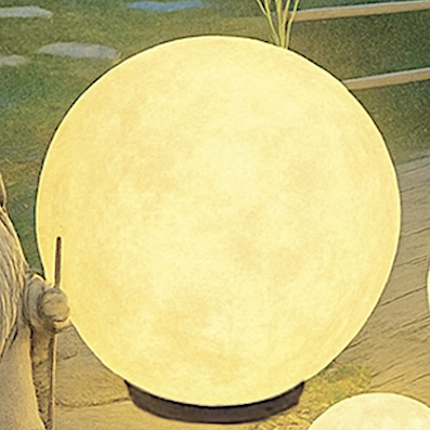 Đèn mặt trăng sân vườn, có cây ghim cỏ sử dụng điện 220V đường kính 40cm DT36