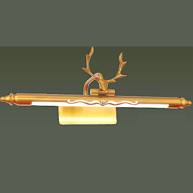 Đèn rọi gương, rọi tranh cổ điển có sừng huơu led 3 màu dài 65cm PT-9835L