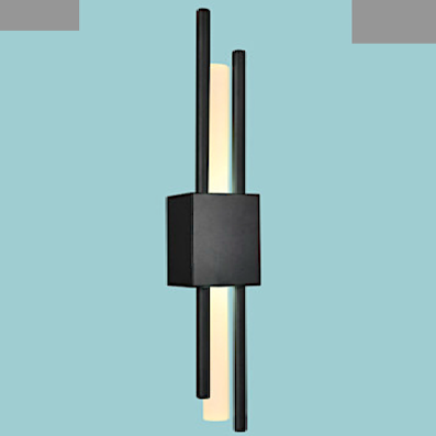 Đèn Tường 2 ống màu vàng đồng + thủy tinh VPL-646/BK R80xC500