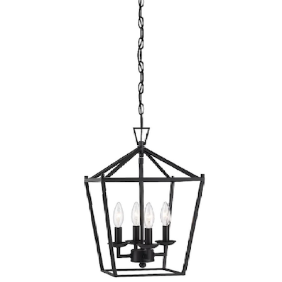 Đèn Thả lồng sắt đèn tối giản 4 nọn nến TD32D