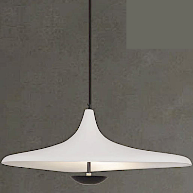 Đèn thả hiện đại led vàng thân trắng đường kính 60cm THCN 024