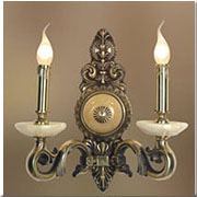 Đèn Tường Đồng 2 ngọn nến cổ điển  VĐ-9226/2B Ø320x380