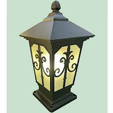 Đèn gắn đầu trụ cổng, trụ cột phong cách tân cổ điển cao 38cm SV-917