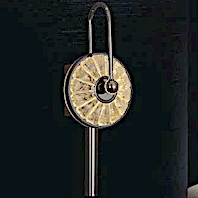 Đèn gắn tường led pha lê 3 màu thân xi đen bóng GT-434-26