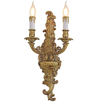 Đèn gắn tường 2 ngọn nến phong cách tân cổ điển VDC9071T2