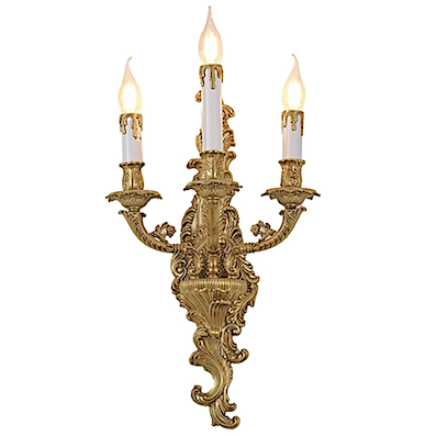 Đèn gắn tường 3 ngọn nến phong cách tân cổ điển VDC9071T3