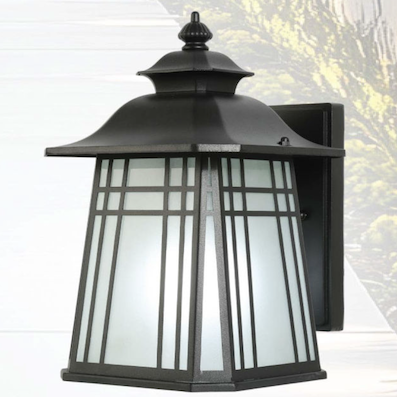 Đèn gắn tường hàng rào, trụ cột ngoài trời chống nước cao 38cm VNT136 Ø180xH380