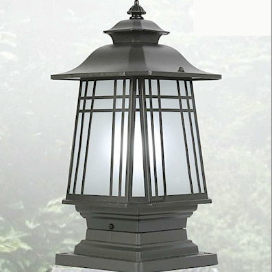 Đèn Trụ Cổng, đèn trụ sân vườn ngoài trời cao 35cm DT136