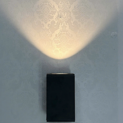 Đèn hình hộp gắn tường ngoài trời led hắt 1 đầu dài 20cm VNT212T1