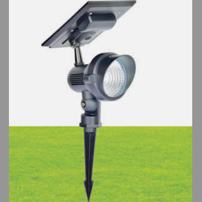 Đèn ghim đất năng lượng mặt trời led 10W, ánh sáng đổi màu GNL-04 Ø95xH340